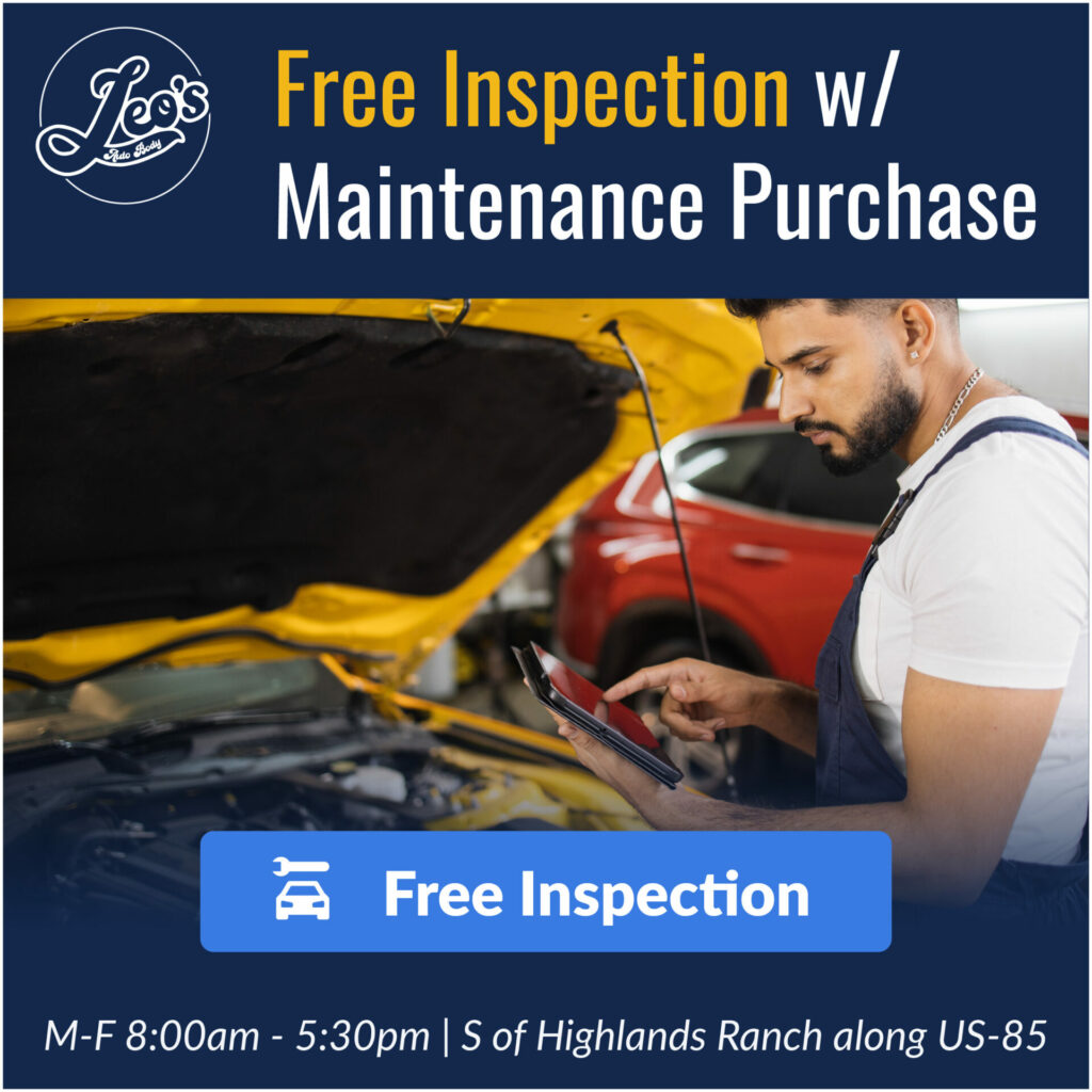 offer for free inspection with purchase of maintenance service. Does not expire.